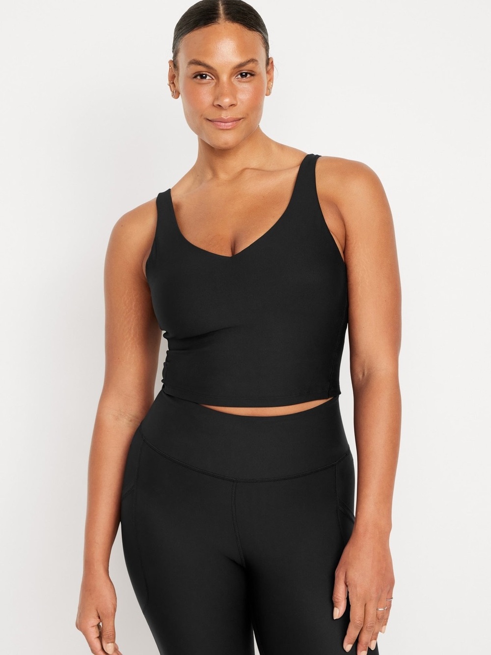 Old Navy Active Light Support Powersoft Longline Sports Bra - White